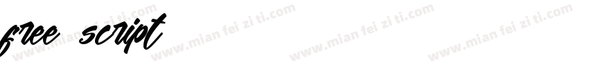 free script字体转换